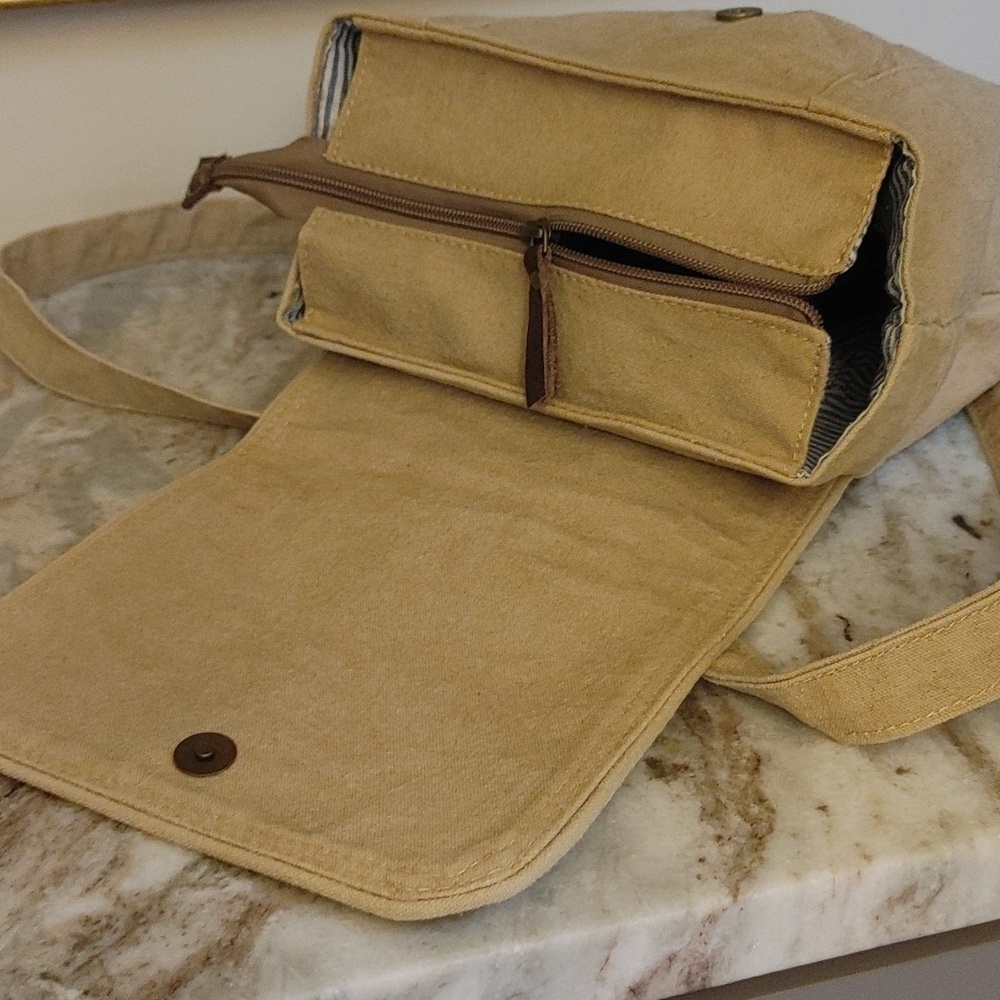 Canvas and Leather Back Pack